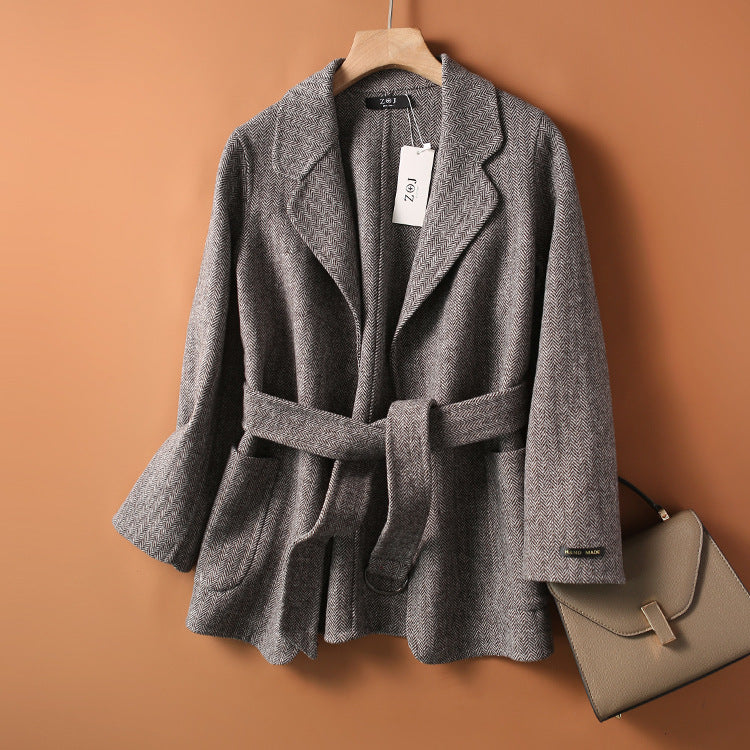 Temperament Coat - Double-sided Woolen Coat
