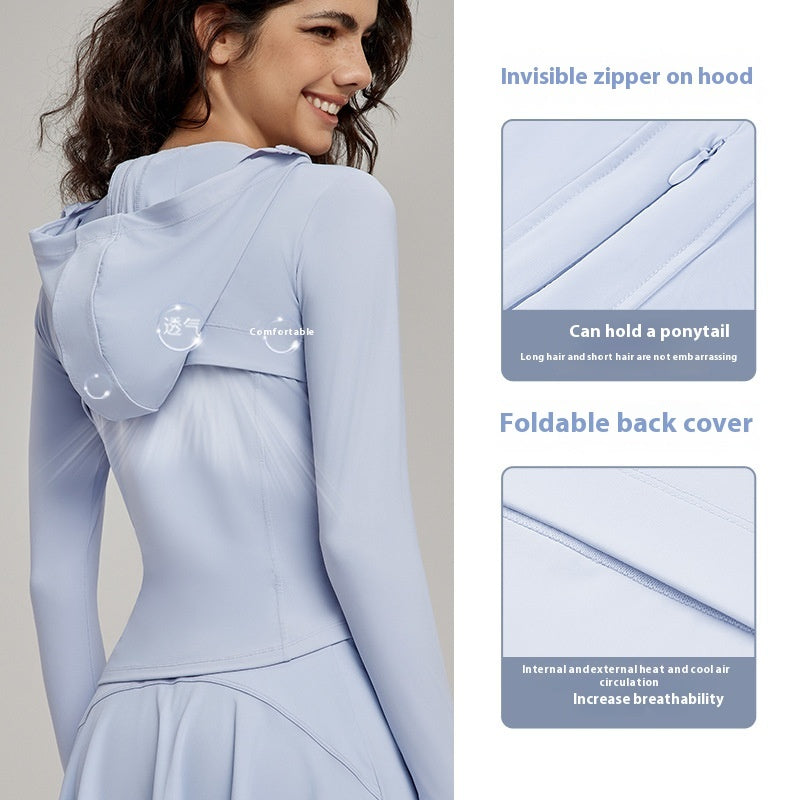 Ice Slim-fit Hood Sun ProtectionTop