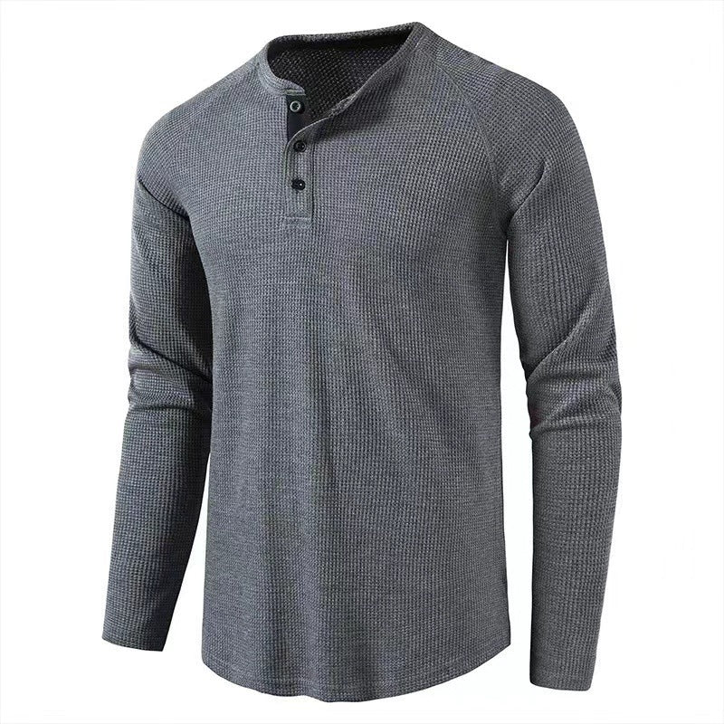 Classic Waffle Henley Shirt