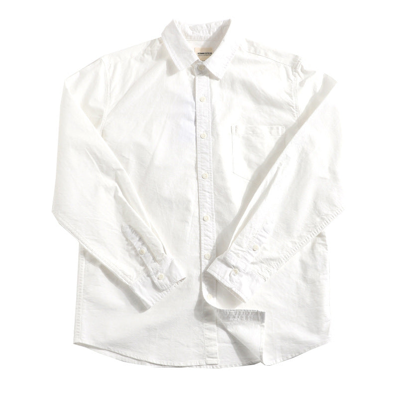 Cotton Oxford Woven Shirts Men