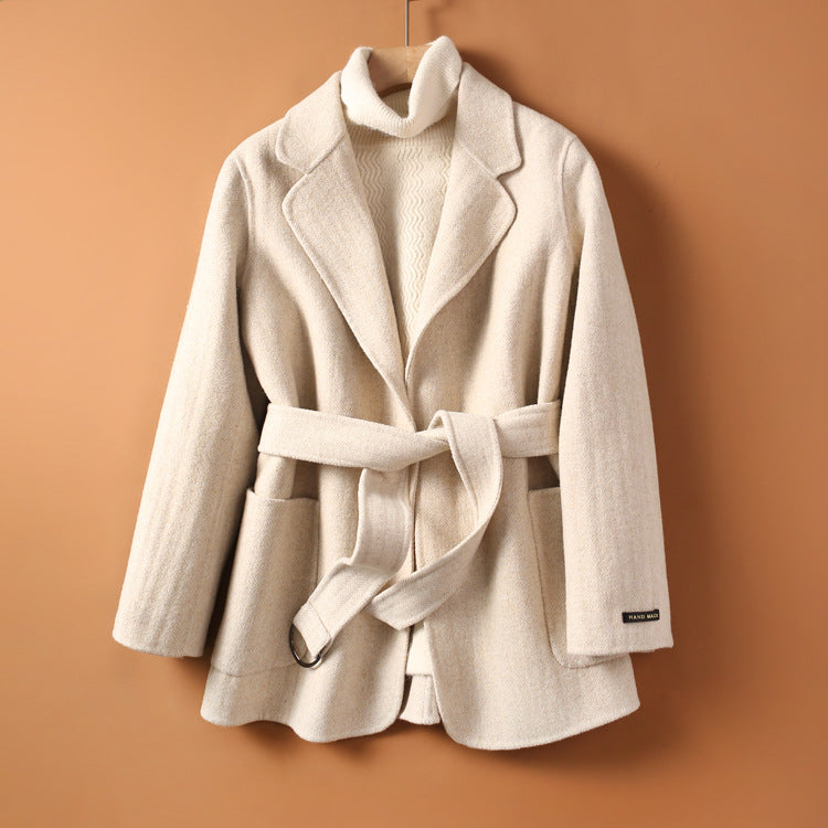 Temperament Coat - Double-sided Woolen Coat
