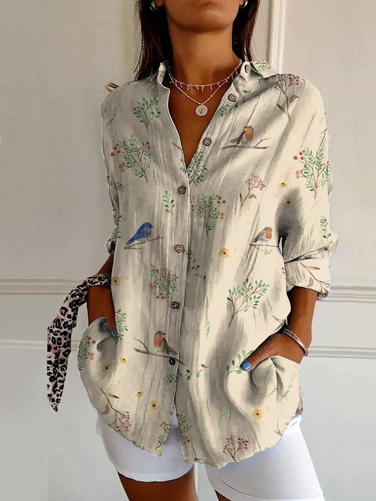 Print Long Sleeve Shirt