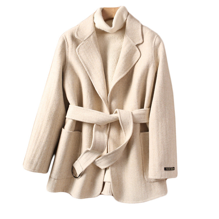 Temperament Coat - Double-sided Woolen Coat