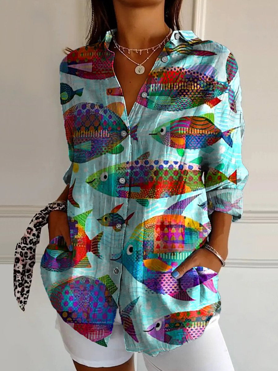 Print Long Sleeve Shirt