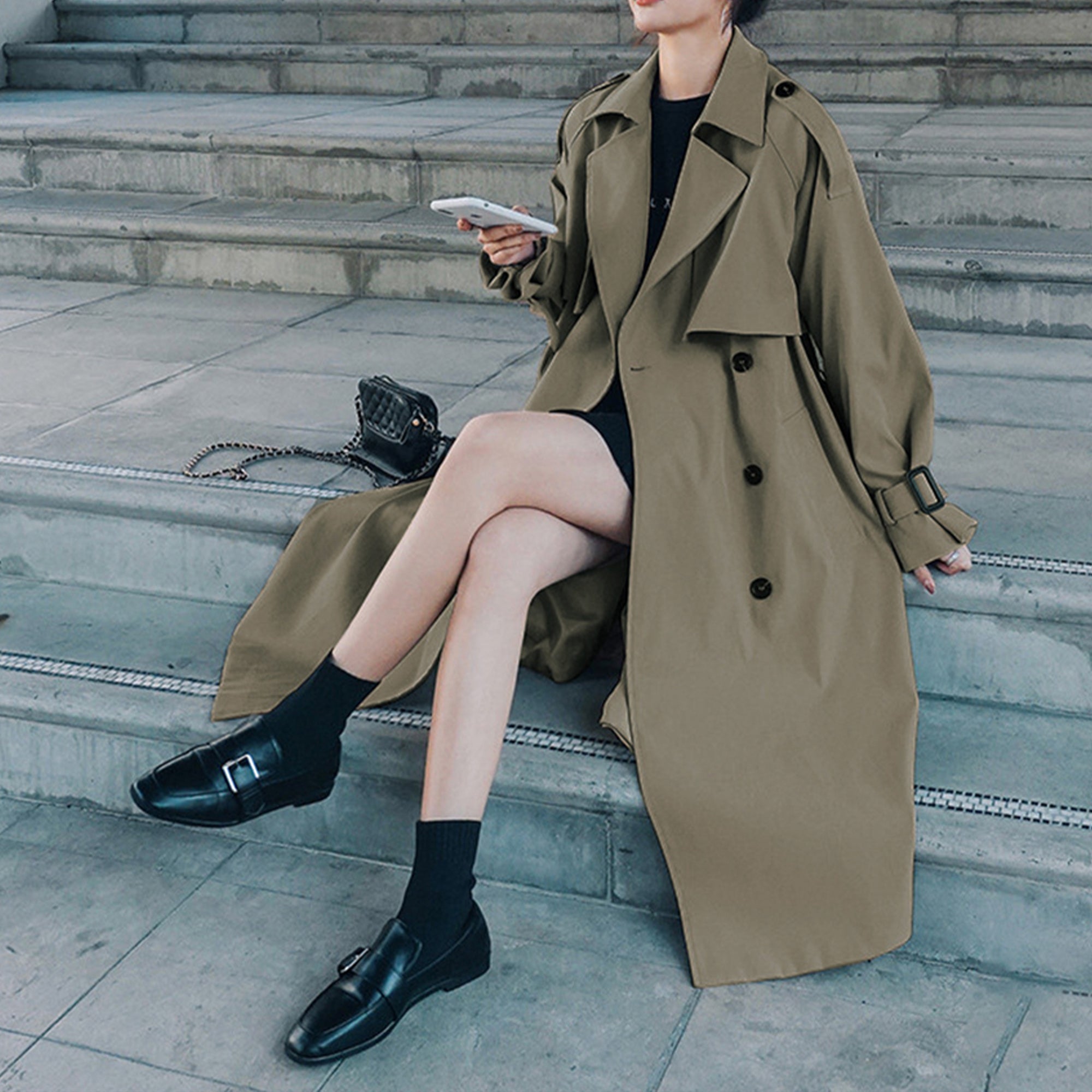 Double Breasted Trench Coat